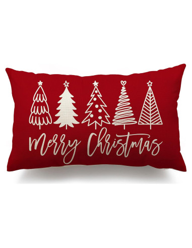 Funda de Almohada Decorativa DFXSZ 50.8x30.5 cm Navidad