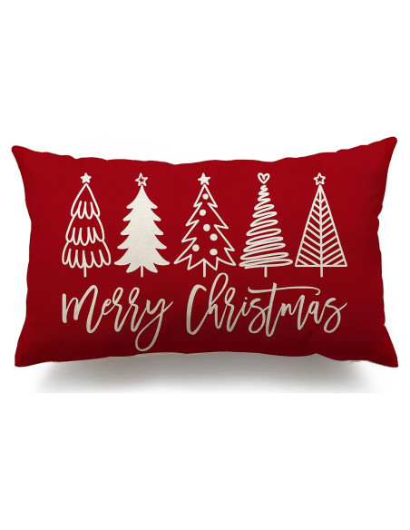Funda de Almohada Decorativa DFXSZ 50.8x30.5 cm Navidad
