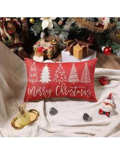 Funda de Almohada Decorativa DFXSZ 50.8x30.5 cm Navidad 2