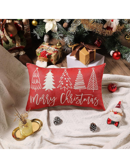 Funda de Almohada Decorativa DFXSZ 50.8x30.5 cm Navidad