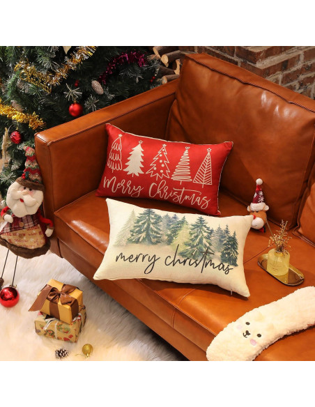 Funda de Almohada Decorativa DFXSZ 50.8x30.5 cm Navidad