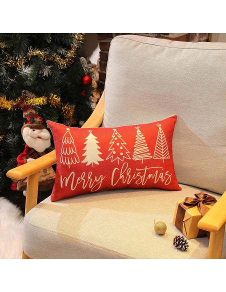 Funda de Almohada Decorativa DFXSZ 50.8x30.5 cm Navidad