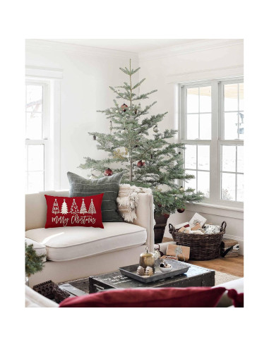 Funda de Almohada Decorativa DFXSZ 50.8x30.5 cm Navidad
