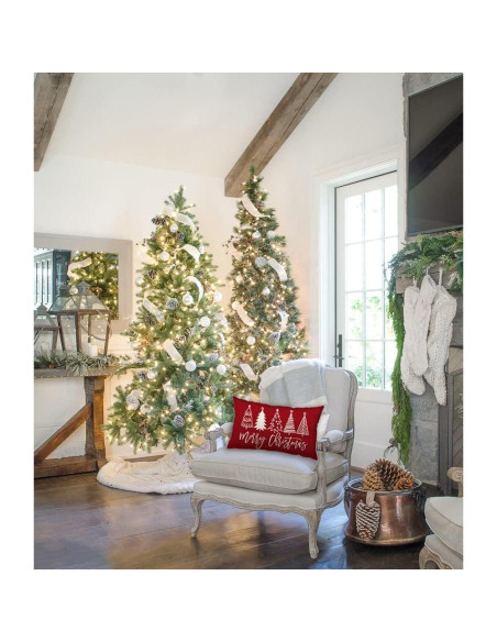 Funda de Almohada Decorativa DFXSZ 50.8x30.5 cm Navidad