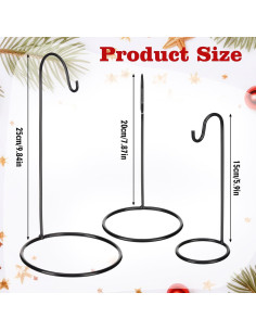 Soportes Metálicos de Navidad Yookeer - 3 Piezas 25.1cm, 20cm, 15cm 2