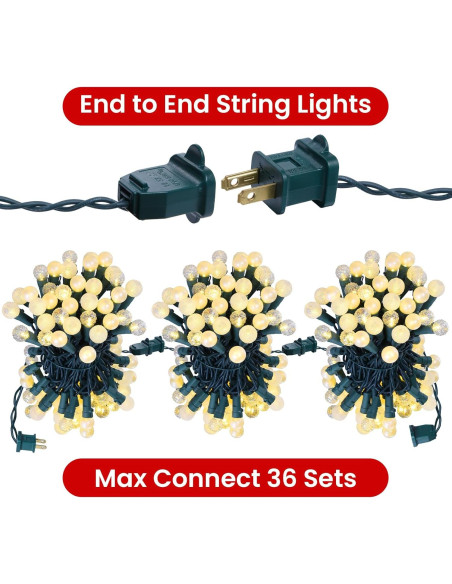 Luces de Cuerda Globo 70 LED Lycklig 5.79m Blanco Cálido