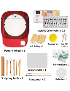 Rueda de Alfarería Goody King GDK1989 15cm Velocidad Ajustable 2