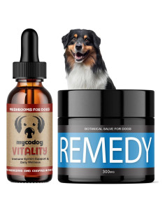 Paquete de Bienestar Dual para Perros - Removedor de Verrugas y Bálsamo de Cáñamo