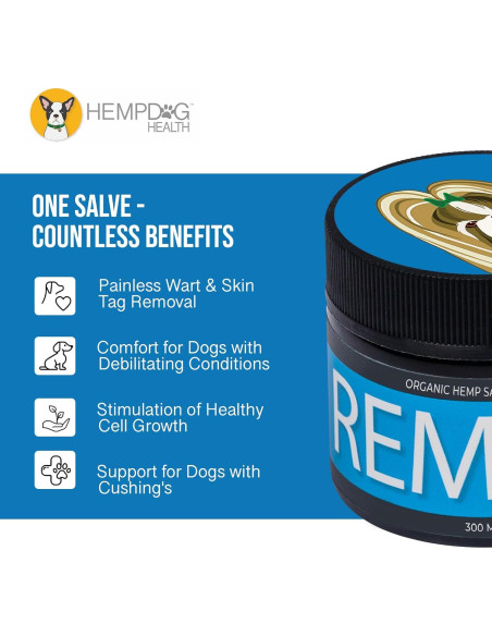 Paquete de Bienestar Dual para Perros - Removedor de Verrugas y Bálsamo de Cáñamo