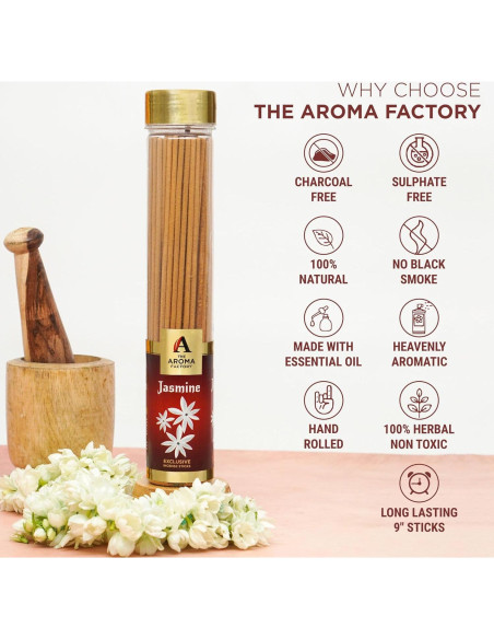 Incienso de Jazmín La Fábrica de Aromas 100g 100% Herbal