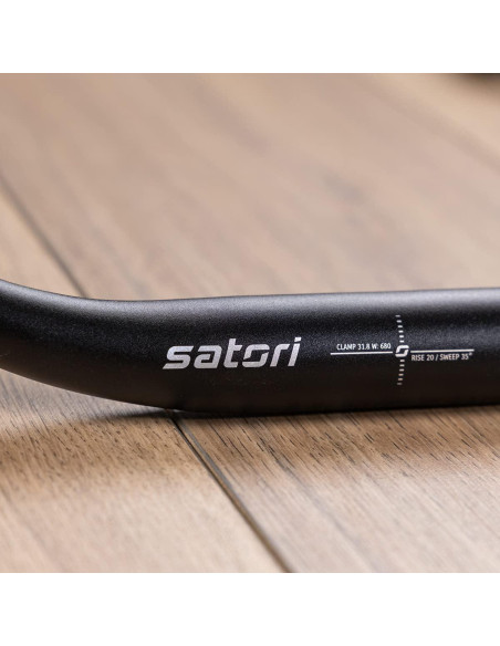 Manillar Plano Satori HD-WIEN-680 Aluminio 31.8x680mm