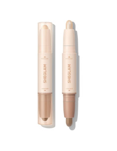 Barra de Contorno y Iluminador SHEGLAM 2-en-1 Crema