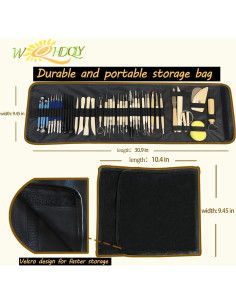 Kit de Herramientas de Cerámica WQHDQLY 45 Piezas para Modelado 2