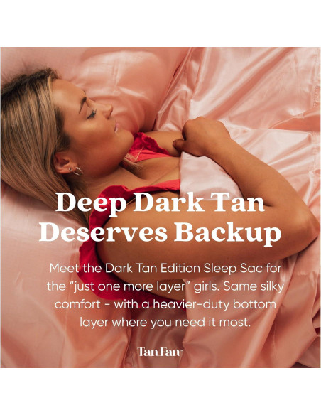 Sleep Sac Autobronceador Tan Fan - Seda 100% Oscuro 229.9x119.9cm