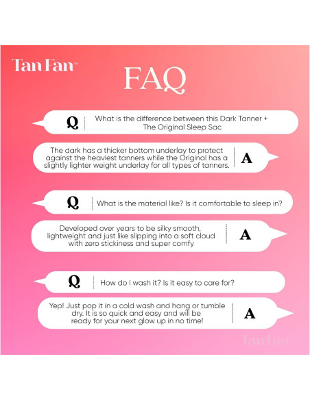 Sleep Sac Autobronceador Tan Fan - Seda 100% Oscuro 229.9x119.9cm