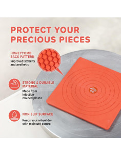 Set de 4 Bats Cuadrados Pottery Head para Torno 19 cm 2