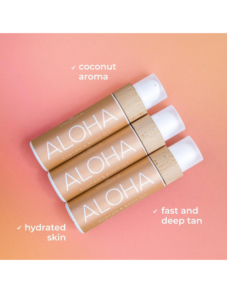 Aceite Bronceador Corporal COCOSOLIS ALOHA 250g - Orgánico