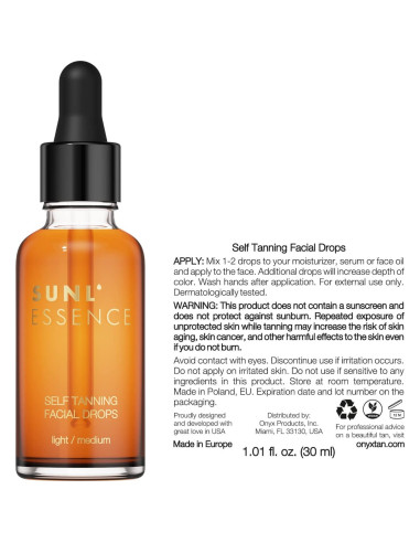 Gotas Autobronceadoras Onyx 30 ml - Bronceado Natural Claro/Medio