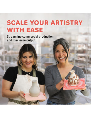 Set de 4 Bats Cuadrados Pottery Head para Torno 19 cm