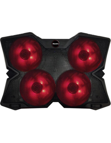 Enfriador de Laptop Xtrempro 11148, 4 Ventiladores LED, 17"