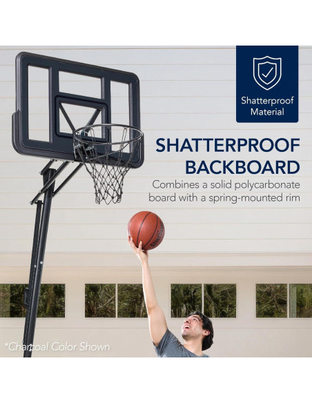 Aro de Baloncesto Ajustable Mejor Opción 1.34-3.05m Portátil