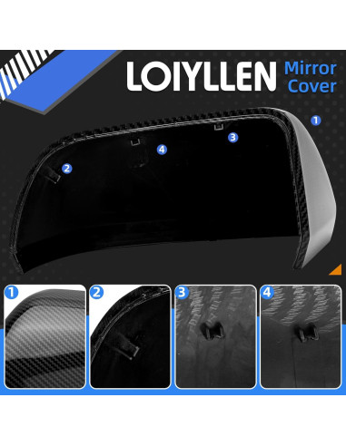 Cubierta Espejo Lateral Izquierdo Ford Mustang 2015-2024