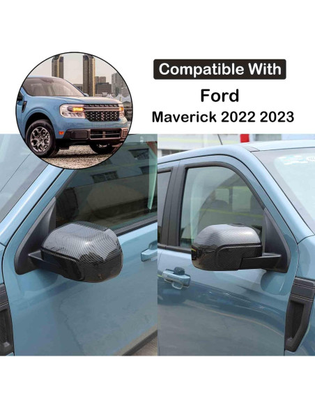 Cubiertas de Espejo Retrovisor Aunginsy para Ford Maverick 2022-2024
