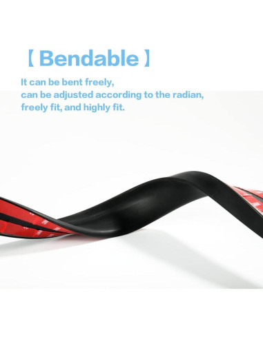 Kit Alerón Trasero Universal Banseko 149.86 cm Negro Mate