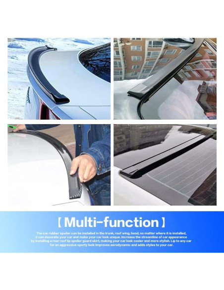 Kit Alerón Trasero Universal Banseko 149.86 cm Negro Mate