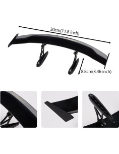 Alerón Trasero para Auto Blueshyhall 30 cm Negro Ajustable 2