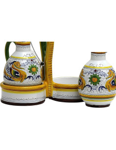 Juego de Aceite y Vinagre GUTE Cerámica Italiana 1 Cuenta 2