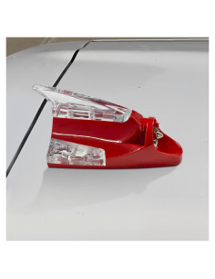 Luz LED de Techo YoRise para Coche - Aleta de Tiburón Rojo