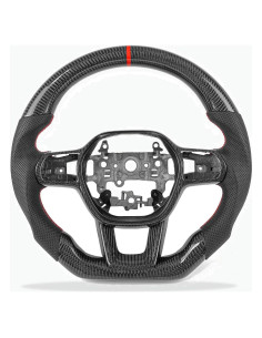 Volante de fibra de carbono ZDLZCF para Honda Civic 2020-2024