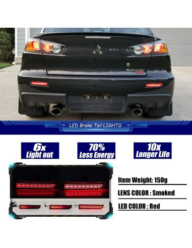 Luces de Freno y Giro LED Ahumadas TurningMax para Mitsubishi