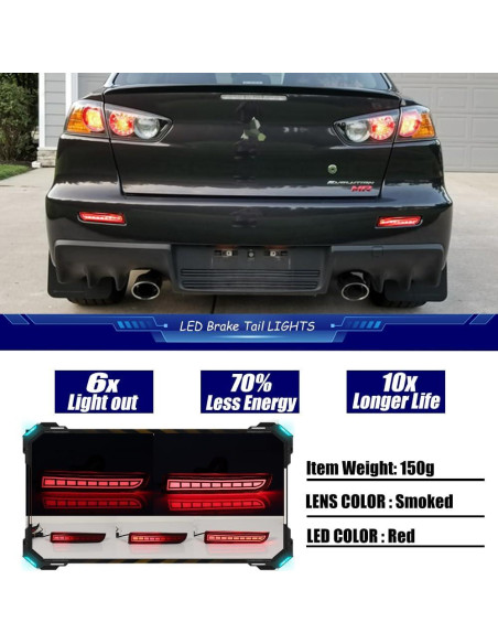 Luces de Freno y Giro LED Ahumadas TurningMax para Mitsubishi