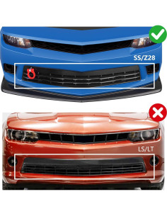 Rejilla Inferior Delantera KUAFU para Chevy Camaro SS Z28 2014-2015 2