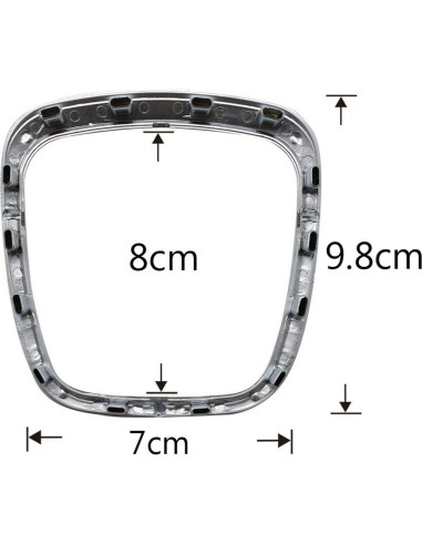 Cubierta de Marco de Volante AUTOXBERT Cromo Mate para Audi