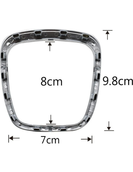 Cubierta de Marco de Volante AUTOXBERT Cromo Mate para Audi