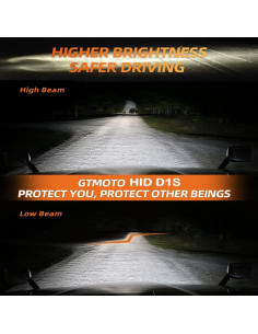 Bombillas D1S Xenón HID GTMOTO 6000K para Porsche Cayenne 2