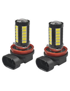Bombillas LED de Niebla ZIMISI H11 1500 Lúmenes 6500K 2 Pcs