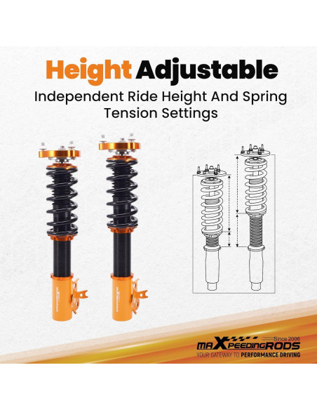 Amortiguadores Ajustables maXpeedingrods para Honda Civic 2006-2011