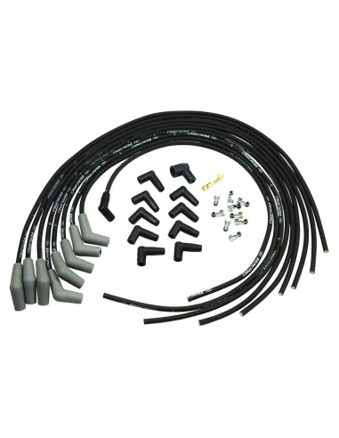 Juego de Cables de Bujía Ford Racing 9mm Negro HEI V6/V8