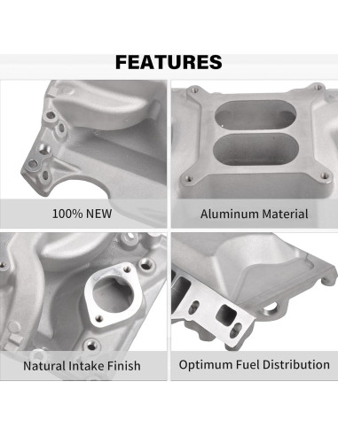 Colector de Admisión BATONECO Doble Plano Aluminio 318 V8