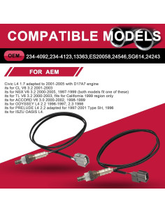 Sensor de Oxígeno O2 Honda Civic 2001-2005 1.7L 2PCS 2