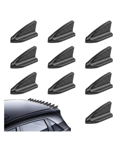 Kit 10 PCS Difusor de Coche Aleta de Tiburón Dogary Negro
