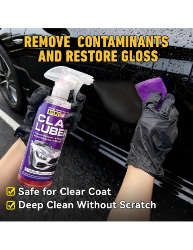 Barras de Arcilla para Auto XPERTCHEMY 400g y Lubricante 16oz