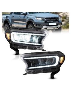 Faros VLAND para Ford Ranger 2019-2024 con Giro Secuencial