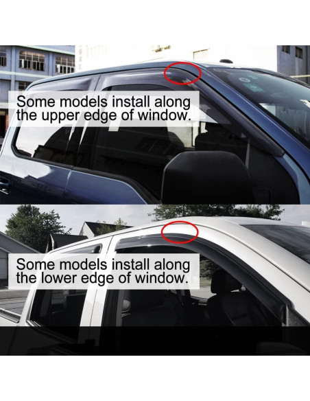 Deflectores de Viento Kucaruce para Ford Fiesta 2009-2019