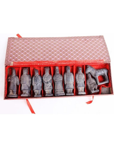 Figuritas Guerreros de Terracota ThinkThings Set 9 Piezas