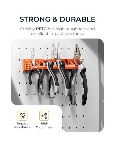 Filamento 3D PETG Creality 1.75mm 1KG Negro Alta Precisión